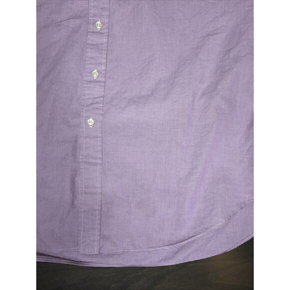 Ralph Lauren Shirt Mens XL 17 1/2 NeckPink White Plaid Dress Classic Fit Preppy - Picture 8 of 9